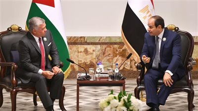 السيسي يبحث مع ملك الأردن سبل تعزيز العلاقات الاقتصادية