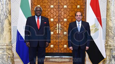 صور: مراسم استقبال رسمية لرئيس سيراليون‏ بقصر الاتحادية