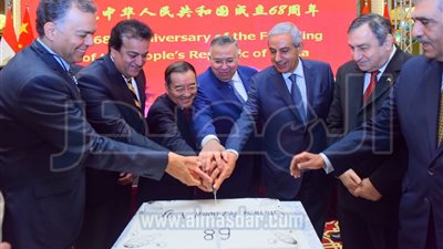 وزير الصناعة يشارك في الأحتفال باليوم الوطني لجمهورية الصين