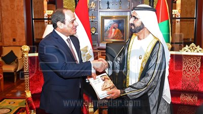 حاكم دبي يشيد بالدور القومى لمصر وصون المصالح العربية