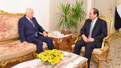 السيسي يستقبل نبيل العربي بمناسبة نهاية ولايته في الجامعة العربية