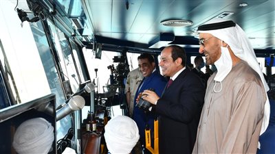 السيسي يتفقد الفرقاطة «الجلالة» متعددة المهام بقاعدة «3 يوليو» البحرية