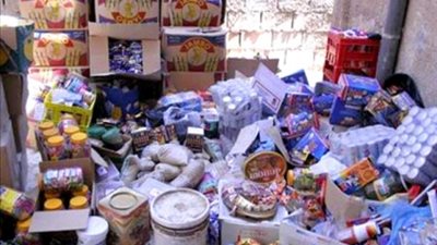 ضبط 105 أطنان مواد غذائية منتهية الصلاحية في 