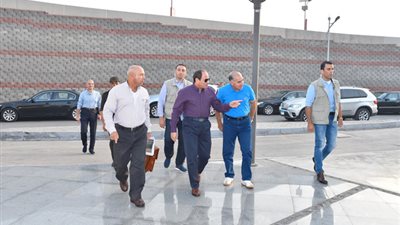 السيسي يتفقد طريق 