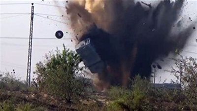 مقتل وإصابة 8 مجندين في تفجير مدرعة للجيش شمال سيناء