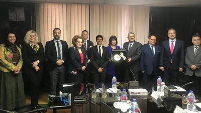 وزير الكهرباء يستقبل رئيس اتحاد المستثمرات العرب ووفد الطاقة اليوناني