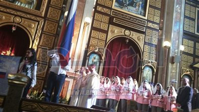 وفد كنسى من موسكو لحضور قداس 