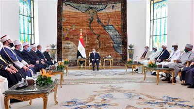 السيسي يشدد علي أهمية هيئات الافتاء في نشر الفهم الواقعي لصحيح الدين