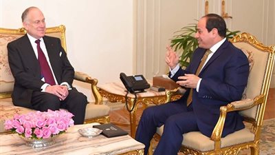 السيسي يستقبل رئيس الكونجرس اليهودي العالمي