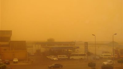 عواصف ترابية تضرب الوادي الجديد