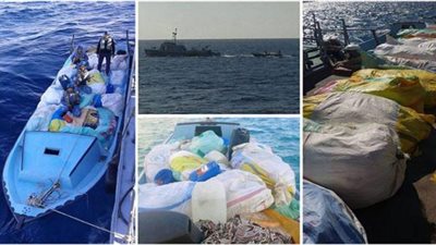 القوات البحرية تحبط محاولة تهريب طن و600 كيلو من مخدر الحشيش
