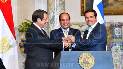 السيسي: اتفقنا مع اليونان وقبرص على تفعيل ربط الموانىء وتوفير فرص عمل