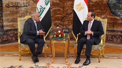 بدء مؤتمر السيسي ورئيس وزراء العراق.. واتفاق على تعزيز التعاون