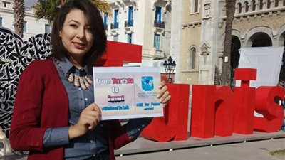 بالصور.. حملة تسويقية لمنتدى شباب العالم خارج مصر