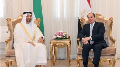 الرئاسة: السيسي يستقبل ولي عهد أبو ظبي.. اليوم