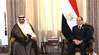 السيسى يؤكد حرص مصر على تطوير التعاون الوثيق والمتميز مع الكويت
