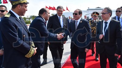 السيسى يصل القاهرة بعد المشاركة بالقمة العربية فى تونس