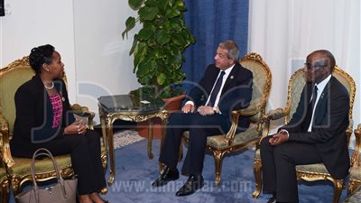 وزير الشباب يلتقي نظيرته الرواندية على هامش منتدى شباب العالم