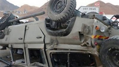 إصابة 9 من أفراد الشرطة في حادث انقلاب مدرعة بقنا