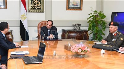 الرئيس السيسي يبحث المخطط العام لتطوير وتوسعة ميناءي السخنة والأدبية