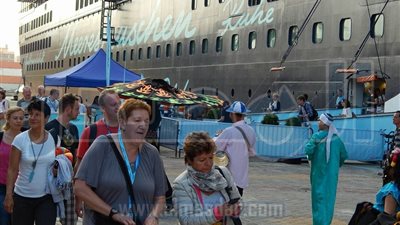 وصول 2048 سائحا قادمين من تركيا لميناء الإسكندرية (صور)