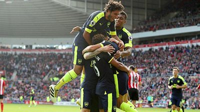 بمشاركة النني.. أرسنال يسحق سندرلاند برباعية ويتصدر 