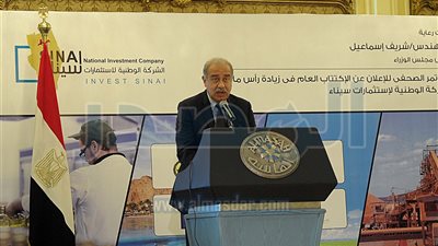 رئيس الوزراء: تنمية سيناء لن تتم إلا بجهود أبناء الوطن