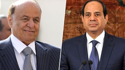 السيسي يتلقى اتصالا هاتفيا من رئيس اليمن