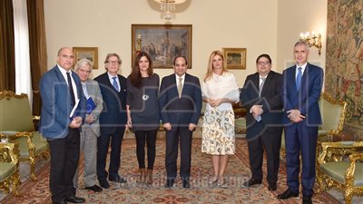 السيسى يبحث مع وفد البرلمان الأوروبي تطورات الأوضاع فى المنطقة