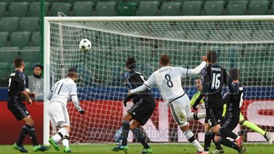 ريال مدريد يتعثر أمام ليجيا وارسو بتعادل مثير فى دورى ابطال اوروبا