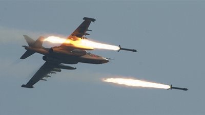 طائرات التحالف العربي تقصف مواقع للميليشيات فى صنعاء