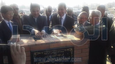بالصور.. وزير الري يشهد وضع حجر أساس مشروع قناطر ديروط الجديدة