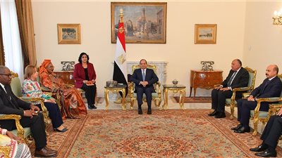 الرئيس السيسى يستقبل اللجنة الأفريقية لحقوق الإنسان والشعوب