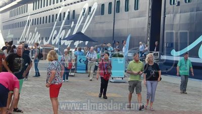 صور: وصول 2331 سائحا لميناء الإسكندرية بالباخرة 
