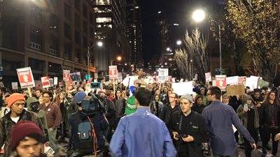 إطلاق نار قرب تظاهرة احتجاجية ضد ترامب.. وإصابة 5 أشخاص