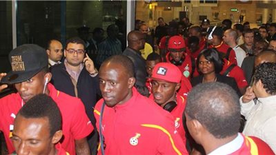 بعثة غانا تصل برج العرب اليوم استعدادا لمواجهة الفراعنة