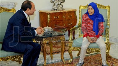 السيسي يستقبل صاحبة 