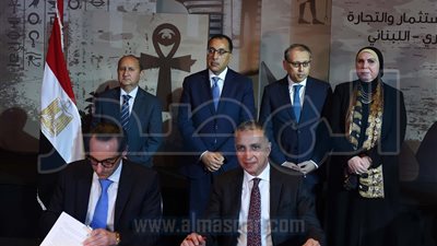 رئيس الوزراء يشهد توقيع اتفاقيات ومذكرات تفاهم بين مصر ولبنان