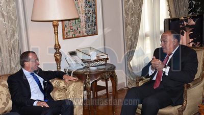 وزير الخارجية يبحث مع مبعوث الأمم المتحدة الأوضاع السياسية والأمنية فى ليبيا
