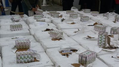 جمارك بورسعيد تحبط تهريب 3,750 مليون قرص 