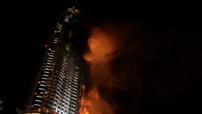 الدفاع المدني الإماراتي: لا توجد إصابات في حريق أحد الفنادق بدبي