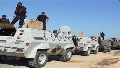 استشهاد ضابط شرطة في انقلاب مدرعة شمال سيناء