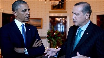 أردوغان لأوباما: لا نريد ممرا للإرهاب بالمناطق الجنوبية من حدودنا
