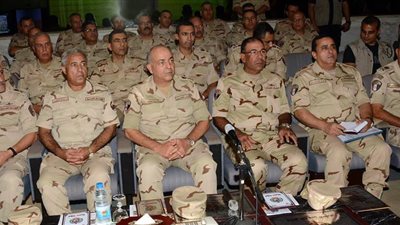رئيس الأركان يشهد إحدى مراحل المشروع التكتيكى 