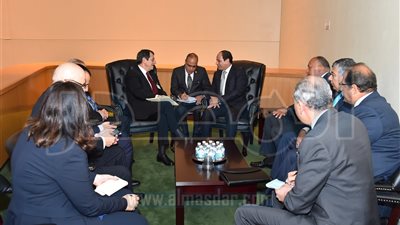السيسى يلتقى مع الرئيس القبرصي على هامش الجمعية العامة للأمم المتحدة