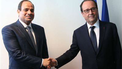 الرئيس الفرنسى يؤكد للسيسى دعم بلاده فى مواجهة الإرهاب 