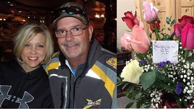 أرملة تفاجأ بباقة ورد من زوجها المتوفى بعيد الحب