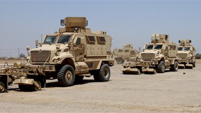 القوات المسلحة تتسلم ناقلات جند مدرعة من الولايات المتحدة