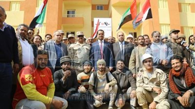 وفد اماراتى يتفقد مشروع اقامة5 آلاف وحدة سكنية بمدينة بدر