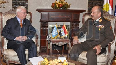 الفريق محمود حجازى يلتقى رئيس لجنة المراجعة الإستراتيجية بالأمم المتحدة 